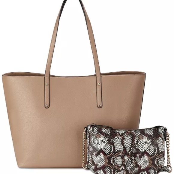 INC International‎ Concepts Tan and Brown Classic Tote - Picture 1 of 12